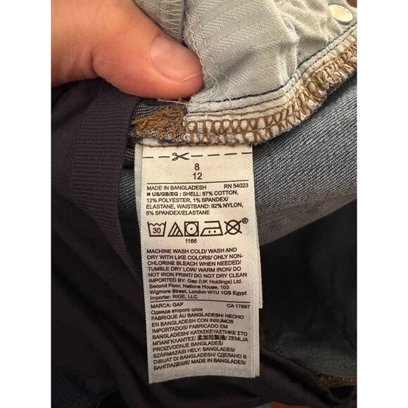 GAP Maternity Bundle of 2 Baby Boot Bootcut Jeans Size 8 Like New - Picture 11 of 14